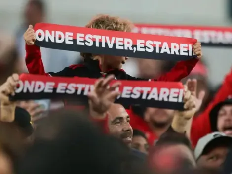 Torcida do Flamengo prepara festa com bandeiras para encarar o Chelsea