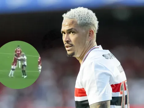 Discussão entre Luciano e Valencia viraliza após gol do São Paulo