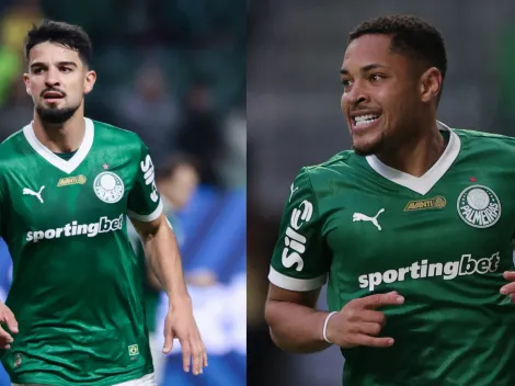 Flaco e Vitor Roque disputam protagonismo no Palmeiras