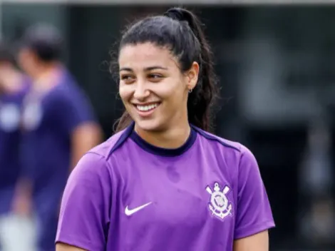 Duda Sampaio vibra com classificação do Corinthians feminino