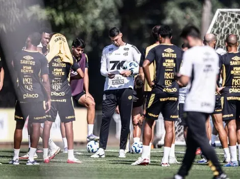 Santos segue preparação para enfrentar o Bahia no Brasileirão