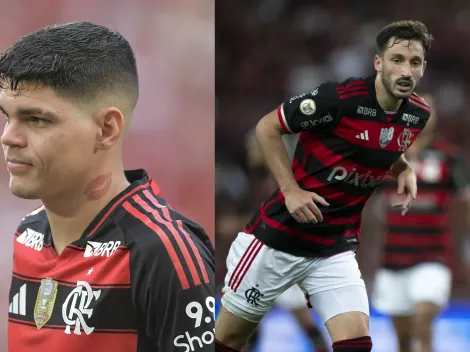 Ayrton Lucas está à frente de Viña no Flamengo em 2025