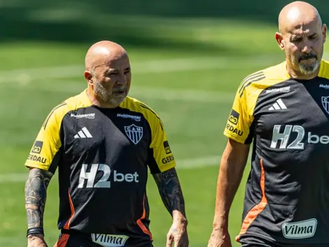 Sampaoli contou com novidade em seu primeiro treino no Atlético-MG