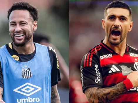 Neymar e Arrascaeta são comparados e camisa 10 do Flamengo “goleia” nos números
