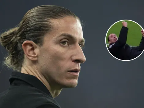 Filipe Luís "desaba" após virada do Flamengo e cena viraliza