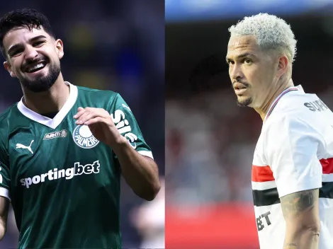 Flaco López do Palmeiras, tem quase o dobro de gols de Luciano em 2025