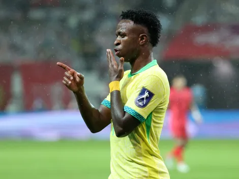 Vini Jr celebra gol e dedica à torcida brasileira após vitória