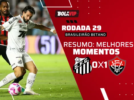 Santos perde para o Vitória por 1 a 0 e se aproxima do Z4
