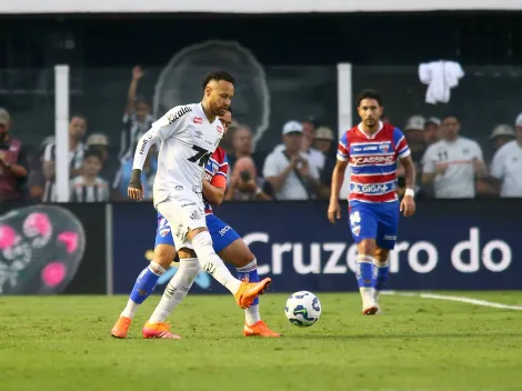 Neymar entra no segundo tempo e ajuda Santos a empatar contra o Fortaleza