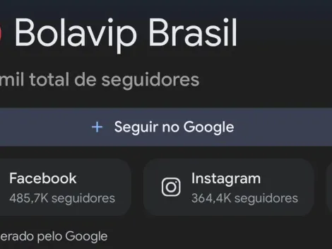 Siga o Bolavip Brasil no Google Discover para receber notícias
