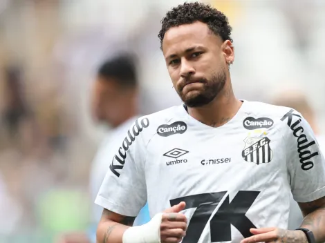 Neymar e Robinho Jr formam ataque do Santos contra o Palmeiras