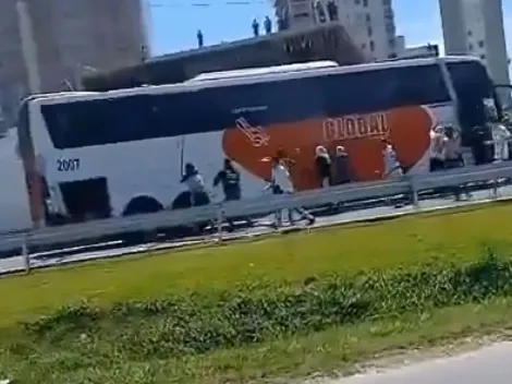 Torcedores de Santos e Inter promovem confusão em Santa Catarina