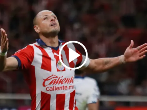 Golazo de Chicharito Hernández para que Chivas le gane a Puebla