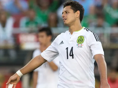 La súplica de Chicharito Hernández en el Chile 7-0 México