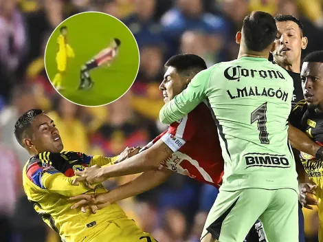 VIDEO: Así empezó la bronca en el Clásico Nacional