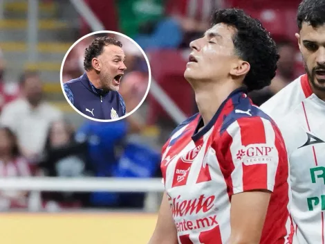 El enojo de Richy Ledezma con Milito por salir de cambio en Chivas vs. Necaxa
