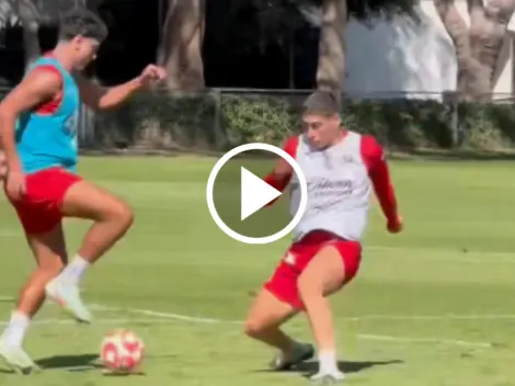 El video viral en el entrenamiento de Chivas