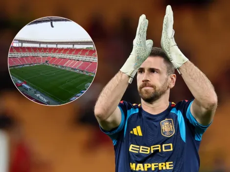 Unai Simón elogió al Estadio Akron