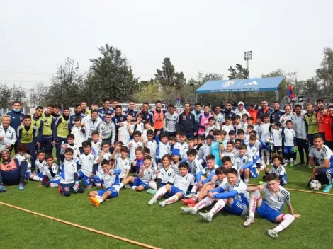 La U comparte con series infantiles del fútbol formativo azul