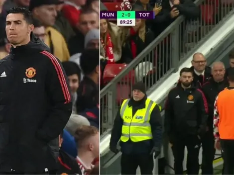 VIDEO | CR7 se chorea y se va antes de tiempo a camarines por no sumar minutos