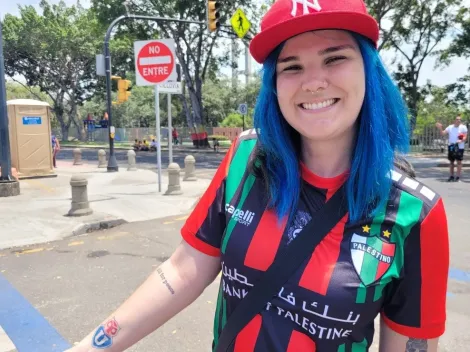 Hincha de la U con camiseta de Palestino llega a la gran final de la Libertadores