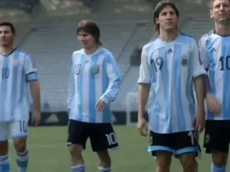 Comercial muestra a Messi jugando a la vez en sus cinco pasos por mundiales