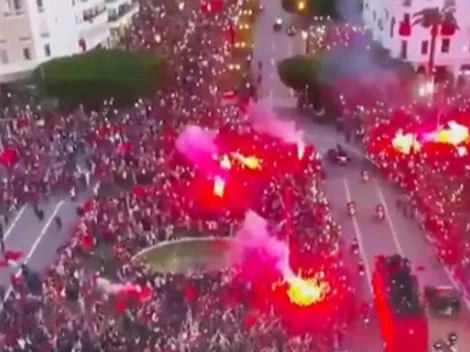 Los festejos de Marruecos en las calles de Rabat
