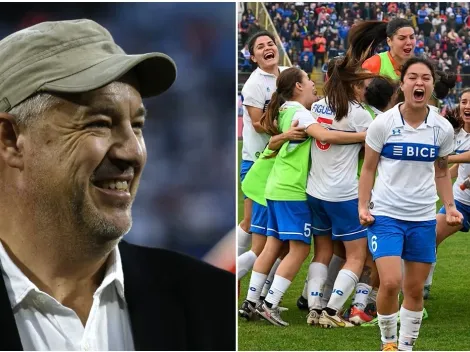 Juan Tagle celebra el triunfo de la UC en el clásico universitario femenino