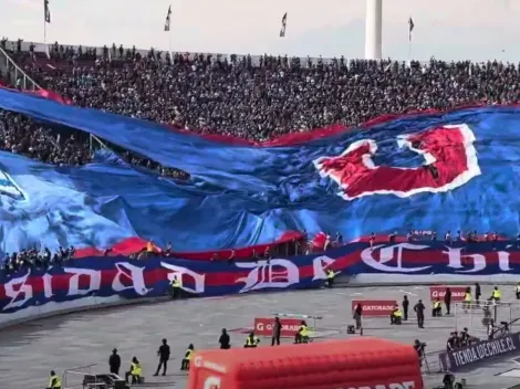 La emotiva salida de la U ante Colo Colo: despliegan una espectacular bandera en el Estadio Nacional