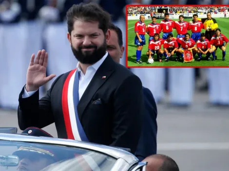 ¿Salas o Zamorano? Presidente Boric se luce con camiseta de La Roja