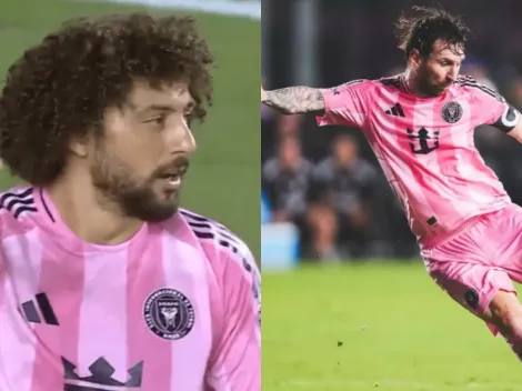 Casi queda KO: Messi le pega terrible pelotazo en la cara a Falcón