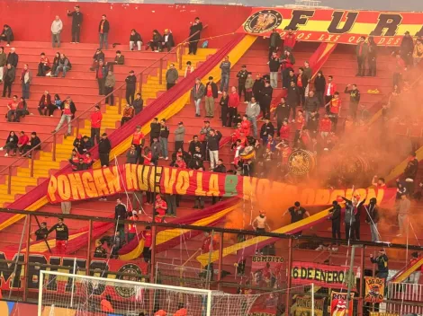 Fanáticos de Unión Española no dan más y hacen clara exigencia en Santa Laura  