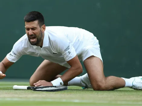 La impresionante caída de Djokovic que estremeció a Wimbledon