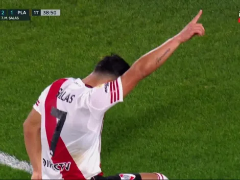 Maxi Salas desata la locura y festeja como el Matador en River Plate
