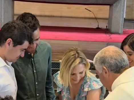 Fotos: Bianchi celebra el bautizo de su hijo con Zaldivia como padrino