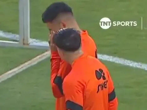 Captado por TV: iba a ser titular en Cobreloa y se lesionó en pleno calentamiento