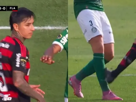 ¡ERA ROJA! El increíble planchazo que pegó Erick Pulgar en la final de Copa Libertadores