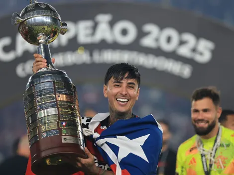 El festejo a lo chileno de Erick Pulgar tras conquistar la Copa Libertadores con Flamengo