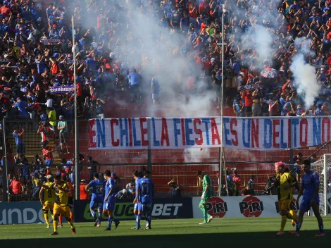 Fuegos de artificio ponen en jaque el partido de la U vs. Coquimbo Unido