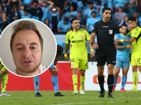 Coke Hevia explota tras polémica arbitral en partido de la U: “Una hue…”