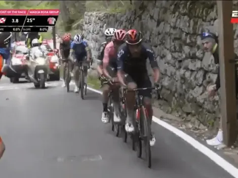 Video: la cátedra de ciclismo que dio Dani Martínez en la etapa 20 del Giro