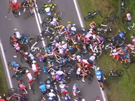 Pero qué está pasado: nueva terrible caída en la etapa 1 del Tour de Francia