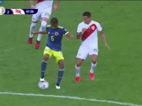 Los trucos de Wilmar Barrios: tremenda pisada para sacarse a dos rivales peruanos