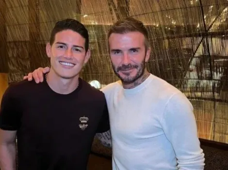 Encuentro de James con Beckham que rompe las redes... ¿Posible futuro en la MLS?