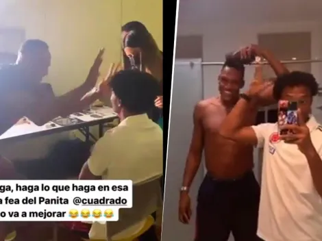 Viral: con videos y peinados, Mina y Cuadrado definen quién es el más bonito