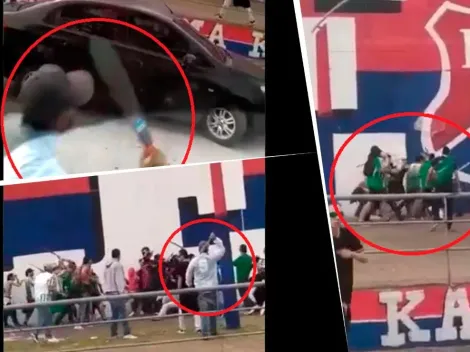 Video: vándalos atacan con cuchillo y machete en la previa del clásico paisa