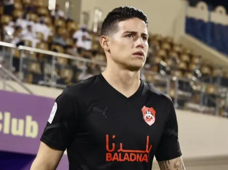 James se ve "contento" tras su debut en la derrota por goleada de Al Rayyan