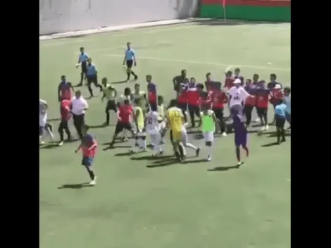 Video: vergonzosa pelea en el Torneo Nacional Sub-17 entre Envigado y Patriotas