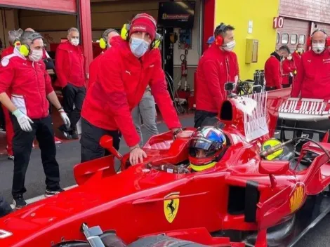 Es lo más hermoso del mundo: Juan Pablo Montoya conduce un Ferrari F2008