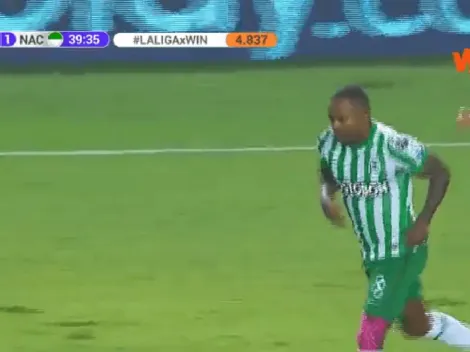 Aparece la potencia: Dorlan Pabón saca un 'pepazo' y empata el partido